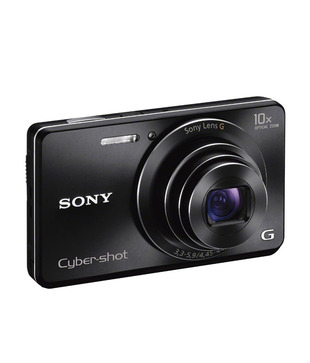 Sony CyberShot DSC W690 16.1MP Point & Shoot Camera (Black) (with 4 GB Card, Camera Pouch)