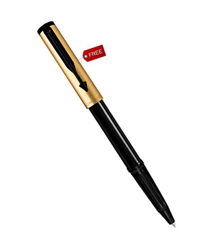 Black Gold Pen with High Quality Video Camera + Built-in 4GB USB Pen Drive + Free Parker Ball Pen