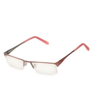 Spice Brown Semi-Rimless Optical Frame