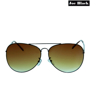 Joe Black Brown Aviator Sunglasses