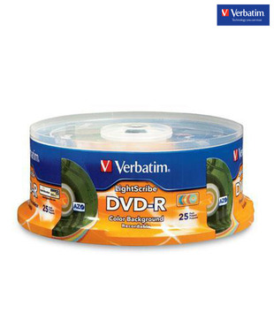 Verbatim Dvd+R 4.7Gb 16X Color Lightscribe 25Pk Spindle
