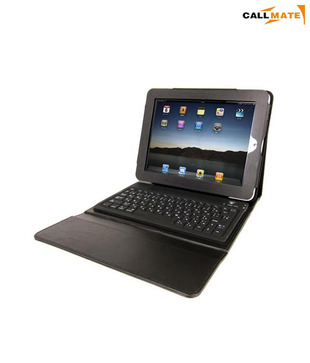 Wireless Bluetooth Keyboard With Leather Case for iPad