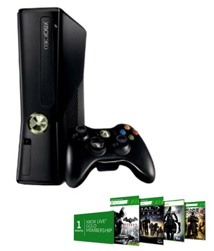 Microsoft X-Box 360 250 GB Slim Black