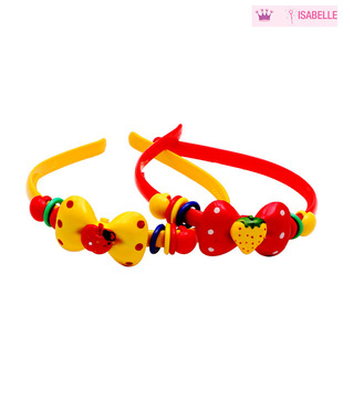 Isabelle Red & Yellow Hairband Combo