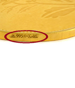 Mehrasons 7G Gold Coin In 24 Kt With 995 Fineness