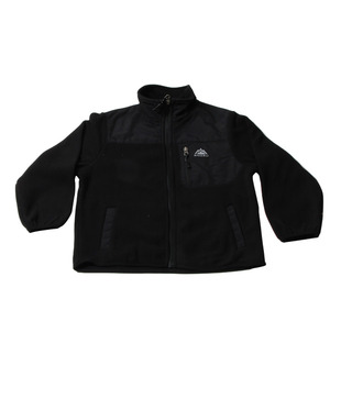 Snozu Black  Full Zip with zipper Pocket Jacket For Kids