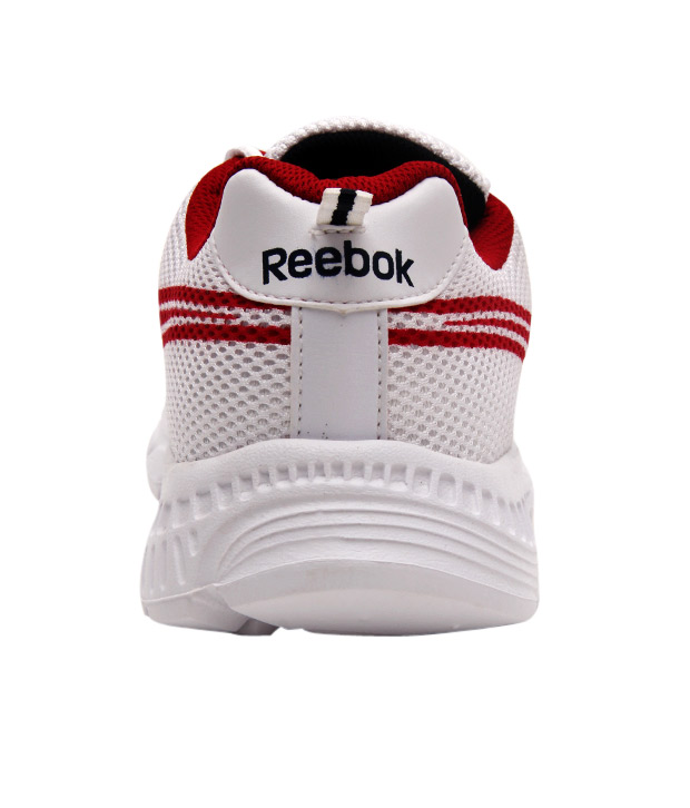 Reebok Enthusiastic White & Red Sports Shoes