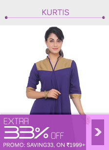 Kurtis- Min. 40% + Extra 33% Off(Promo:SAVING33)